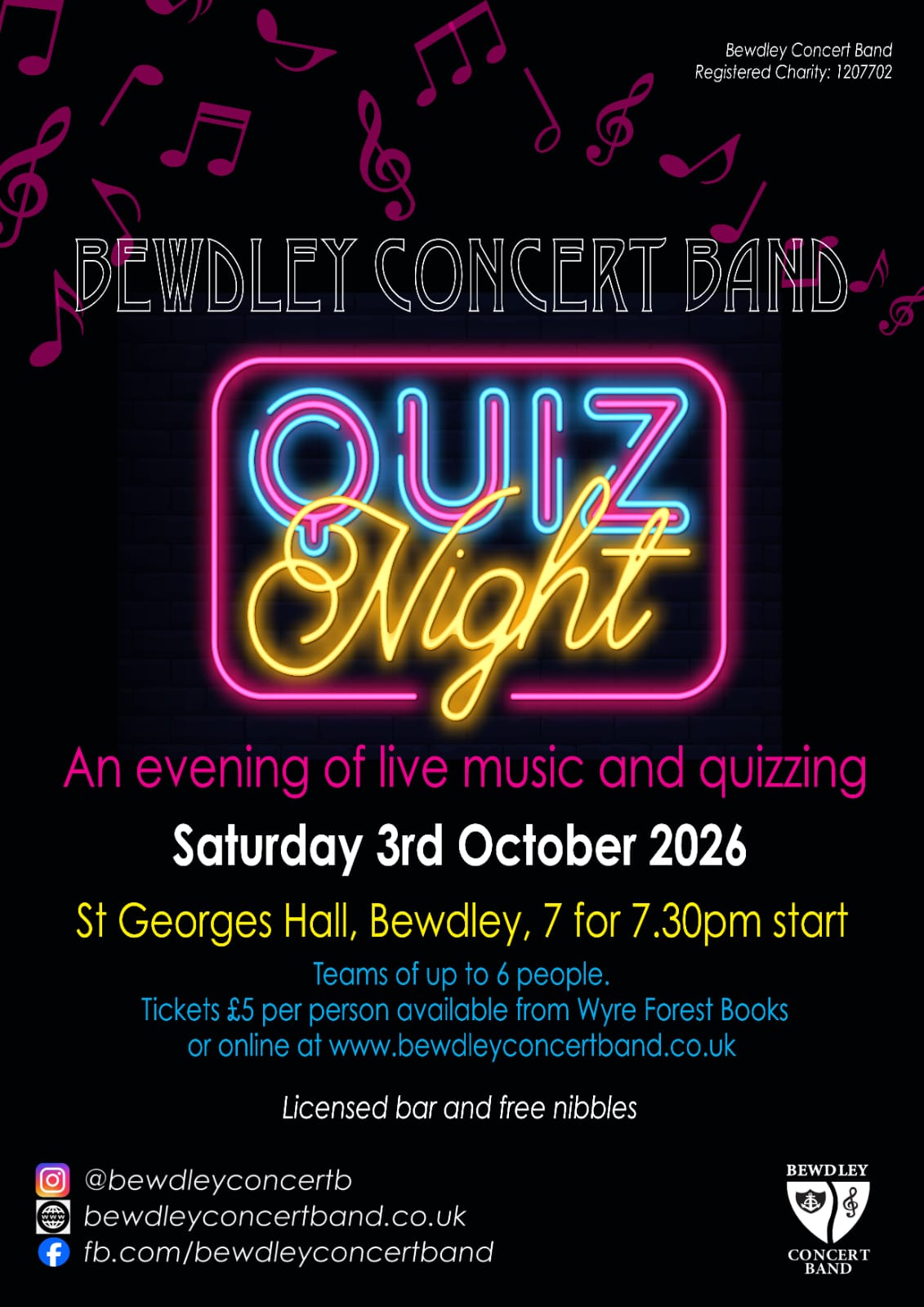 Quiz Night with Bewdley Concert Band
